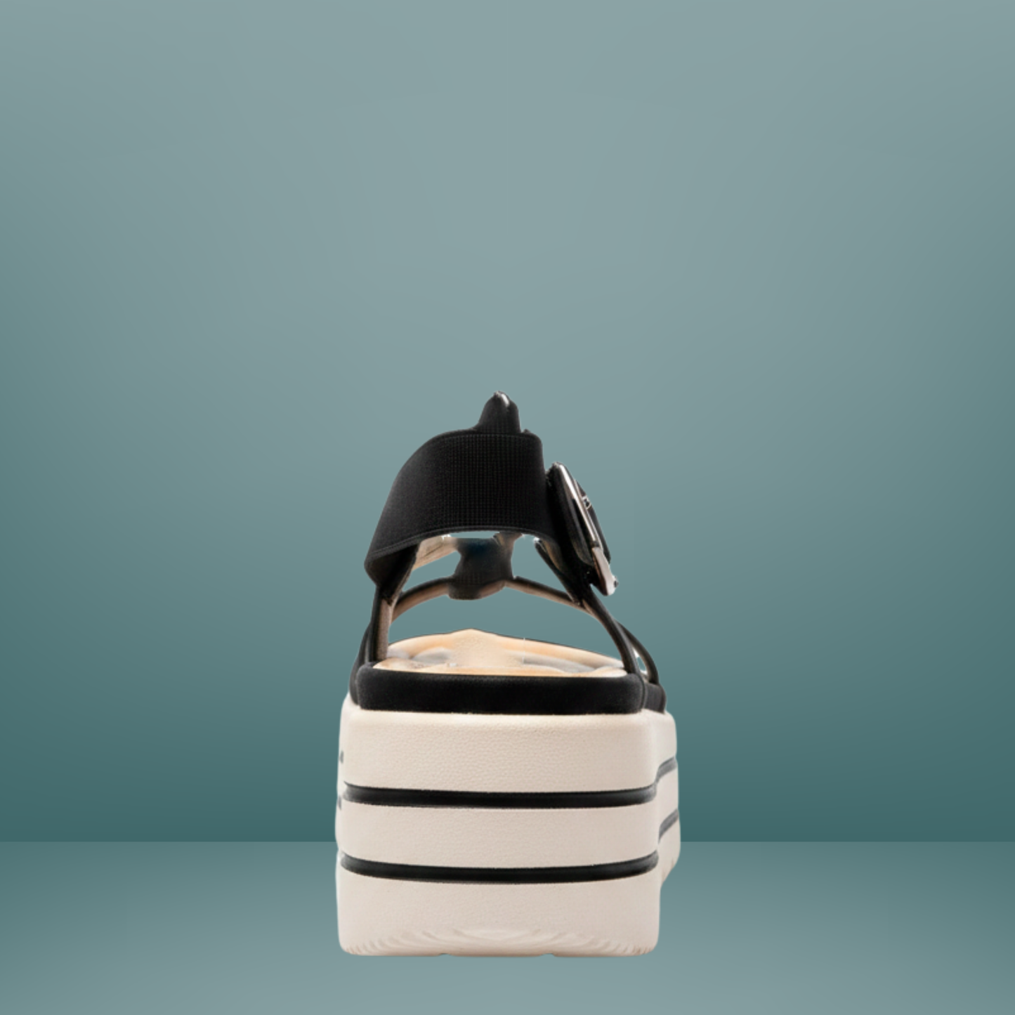 Sandalias con plataforma via urbana -Blanco- 7891-4