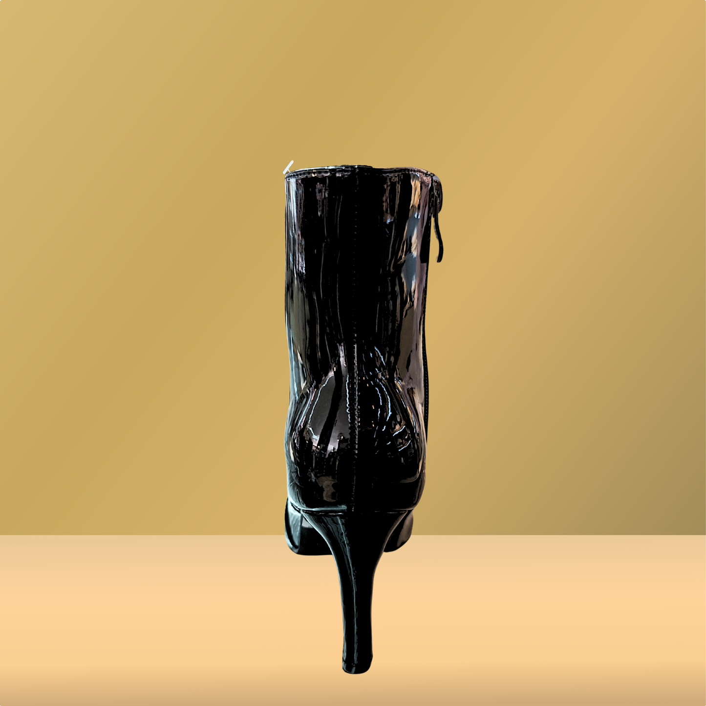 Botas de tacon en charol negro para dama - Berlin - 91303301