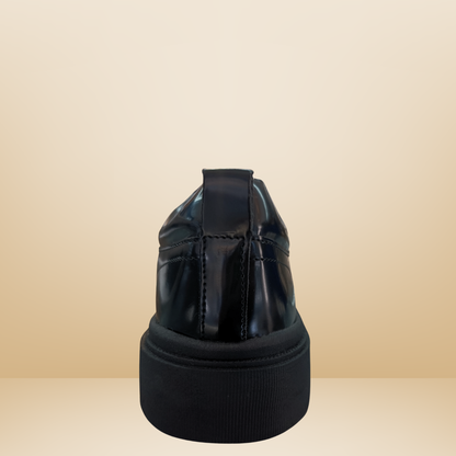 Zapato casual negro de plataforma para caballero - Fashino -GA5602