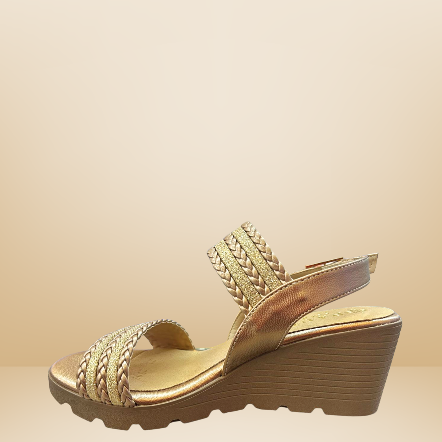 Sandalia para dama Paulie -Oro rosado-2709