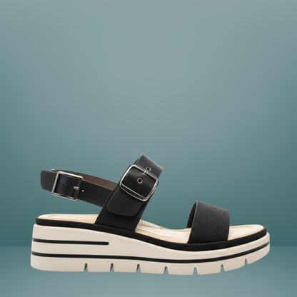 Sandalias con plataforma via urbana -Blanco- 7891-4