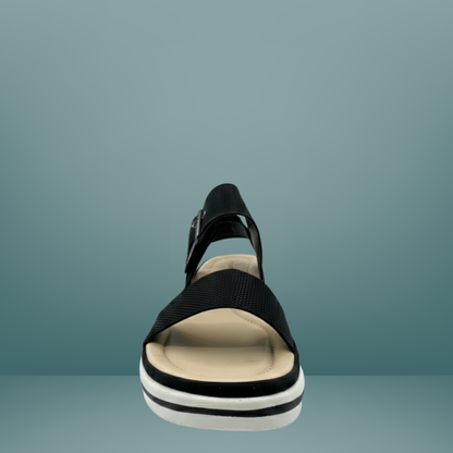 Sandalias con plataforma via urbana -Blanco- 7891-4