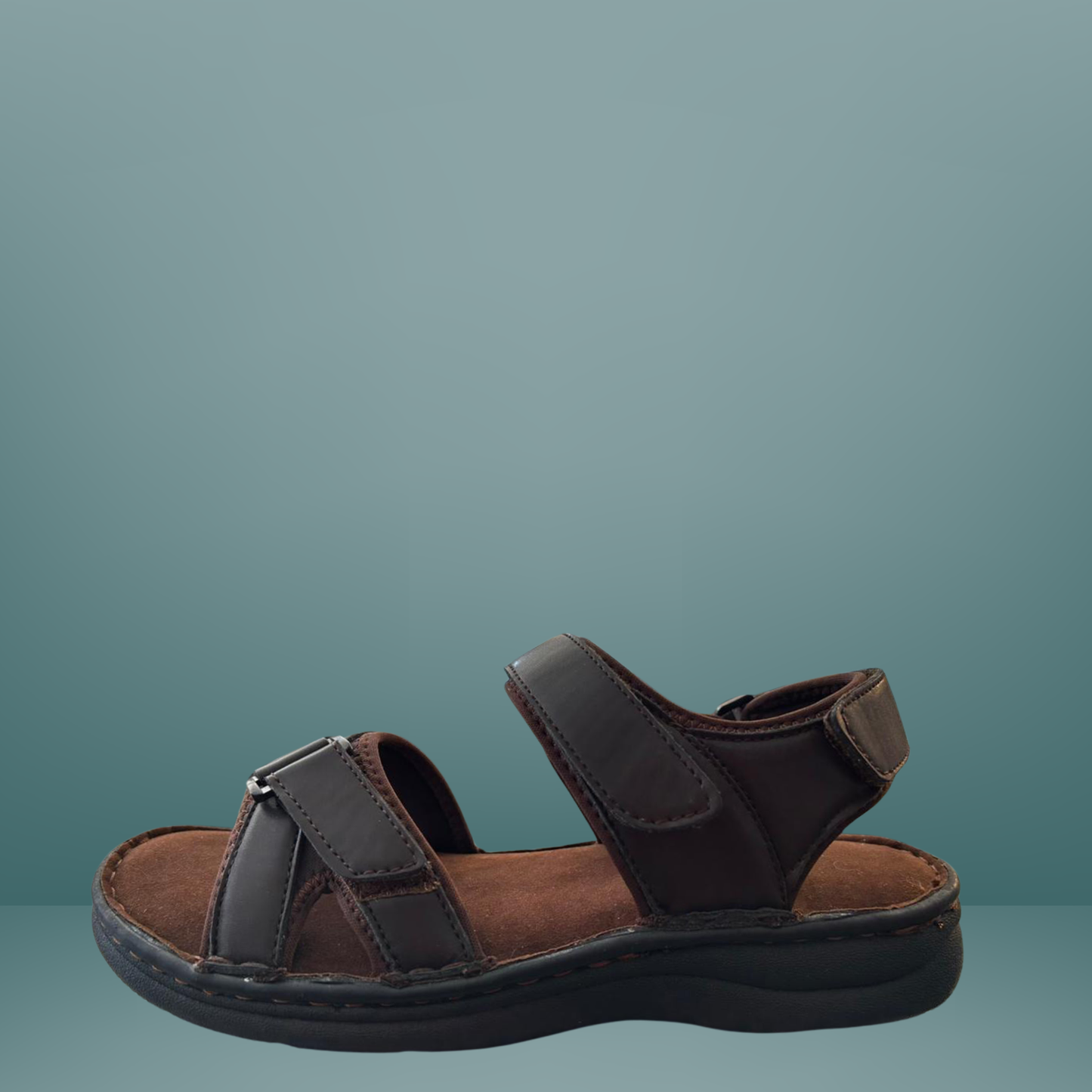 Sandalia casual para caballero café -611501