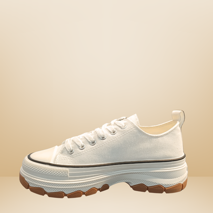 Tenis Been class para dama -Blanco lona-19106
