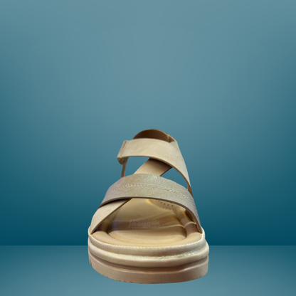 Sandalia para dama via urbana - Beige -28387-5