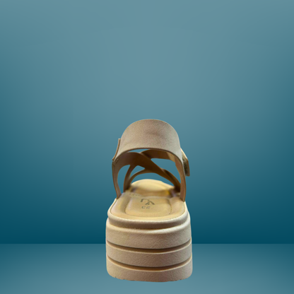 Sandalia para dama via urbana - Beige -28387-5