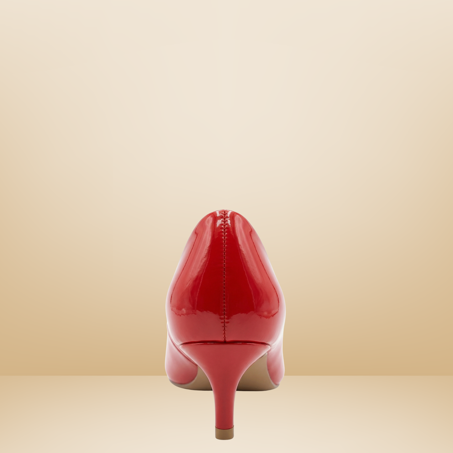 Zapatilla de charol color rojo -Paulina-35501