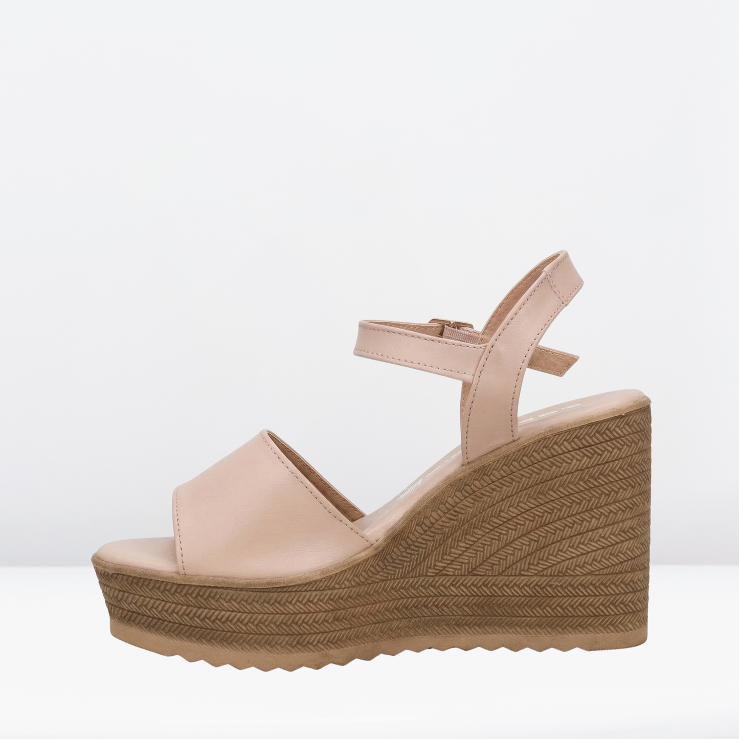 Sandalia con plataforma fredels -Nude-8232