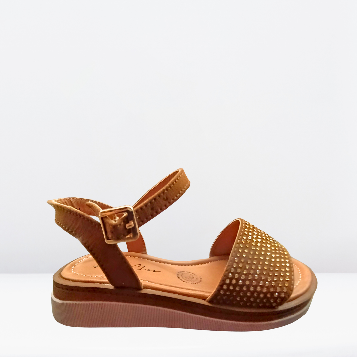 Sandalias Beenclass con detalles de tachuelas doradas-19881