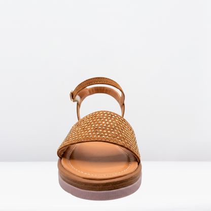 Sandalias Beenclass con detalles de tachuelas doradas-19881