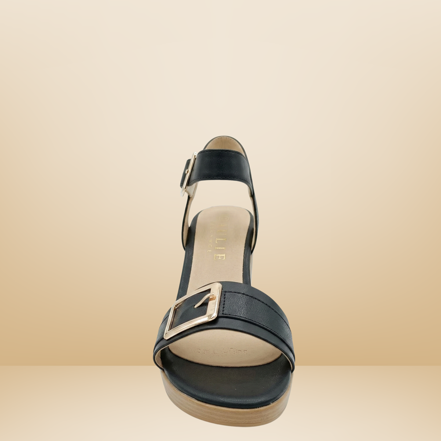 Sandalia con tacon tipo madera-Paulie 3769- hueso