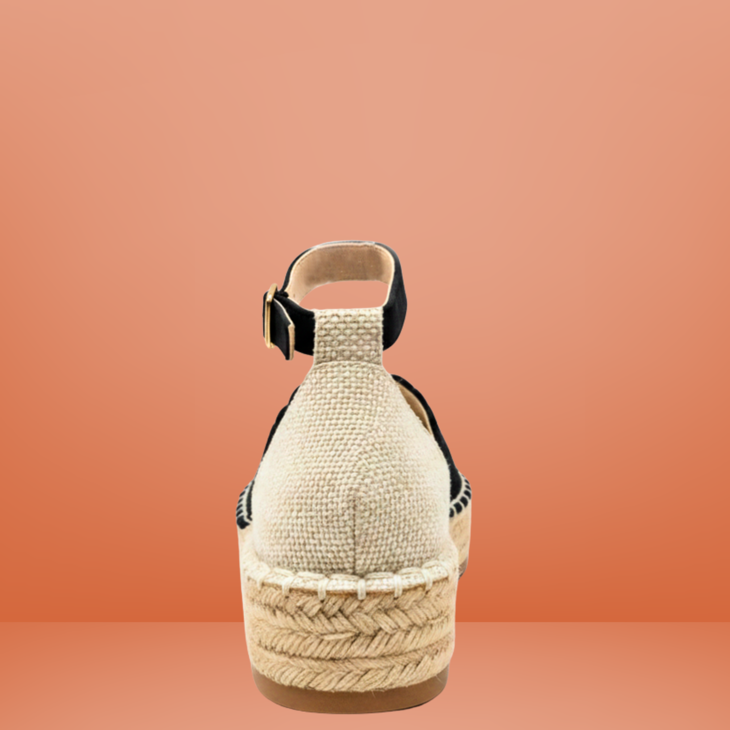 Sandalia tipo alpargata con bordado floral - 683410