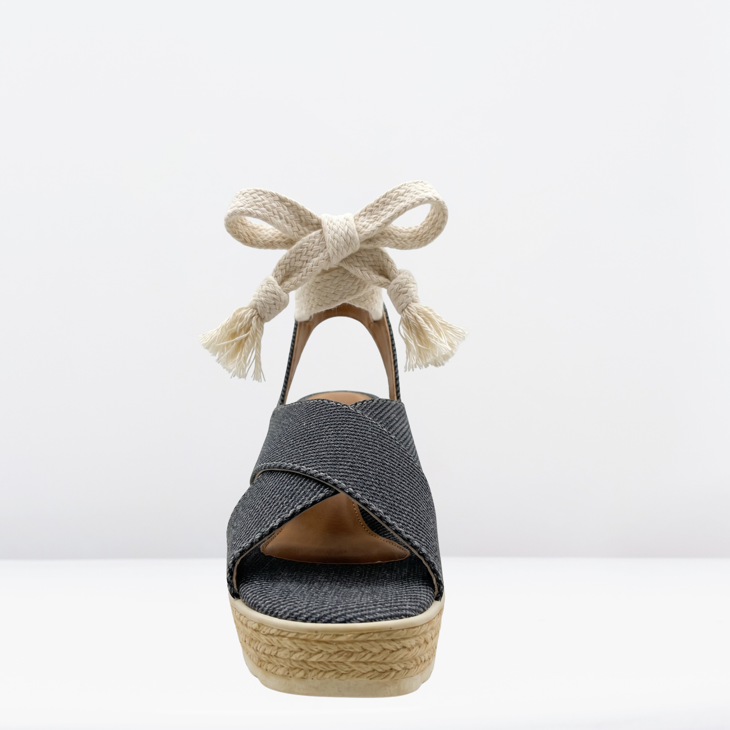 Sandalia de plataforma tipo yute Beige- Beenclass-19840