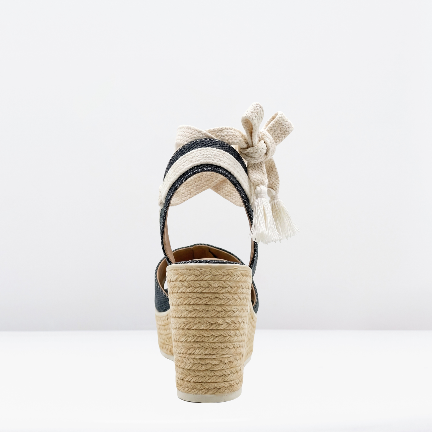 Sandalia de plataforma tipo yute Beige- Beenclass-19840