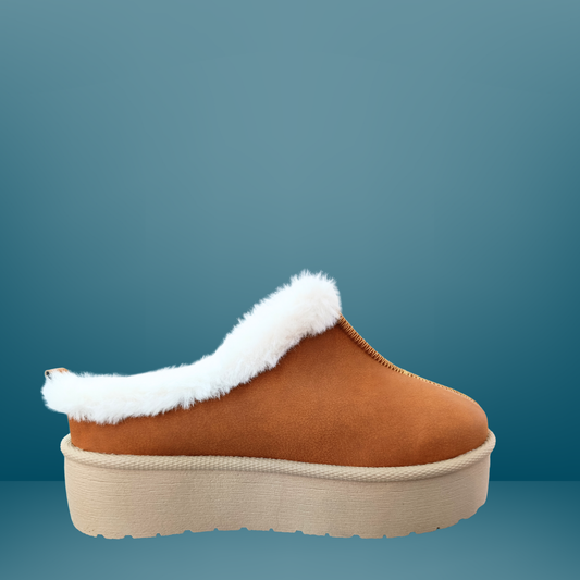 Pantufla tipo mule color camel - Beenclass- 19640