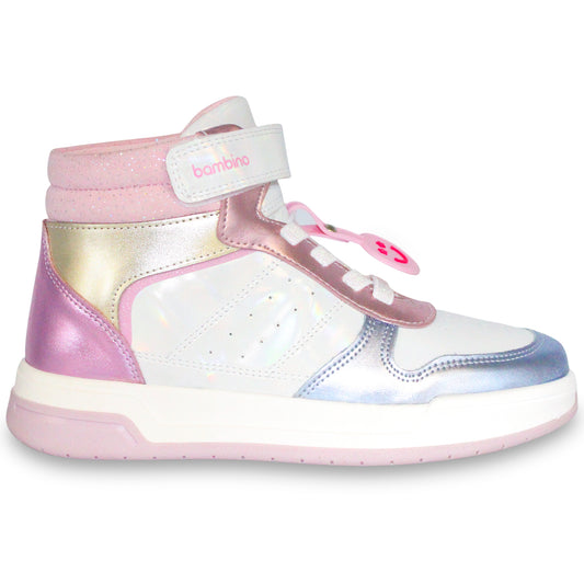 Tenis de niña tipo botín multicolor Bambino-BM3202