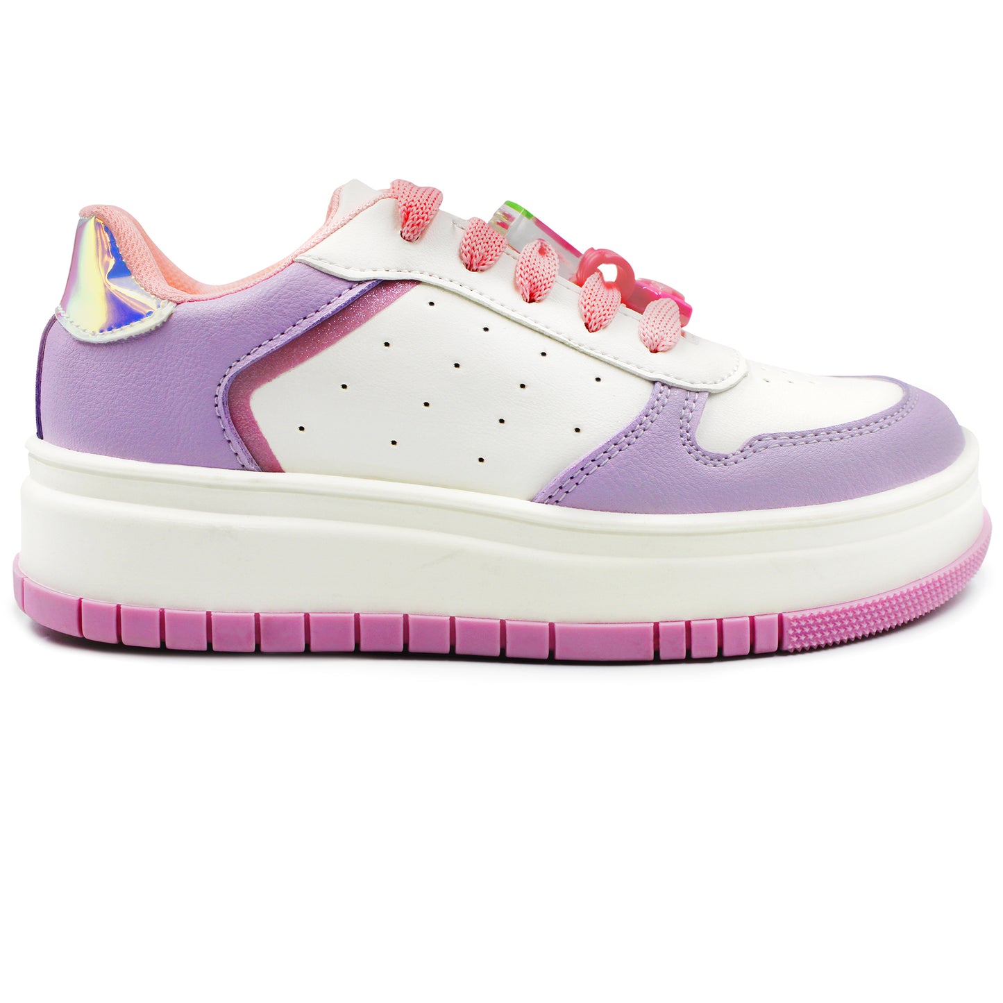 Tenis para niña Bambino color lila con blanco - BM682