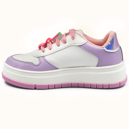 Tenis para niña Bambino color lila con blanco - BM682