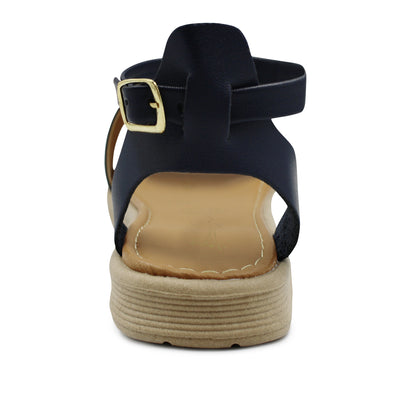 Sandalias Been Class para dama color azul marino - 19021