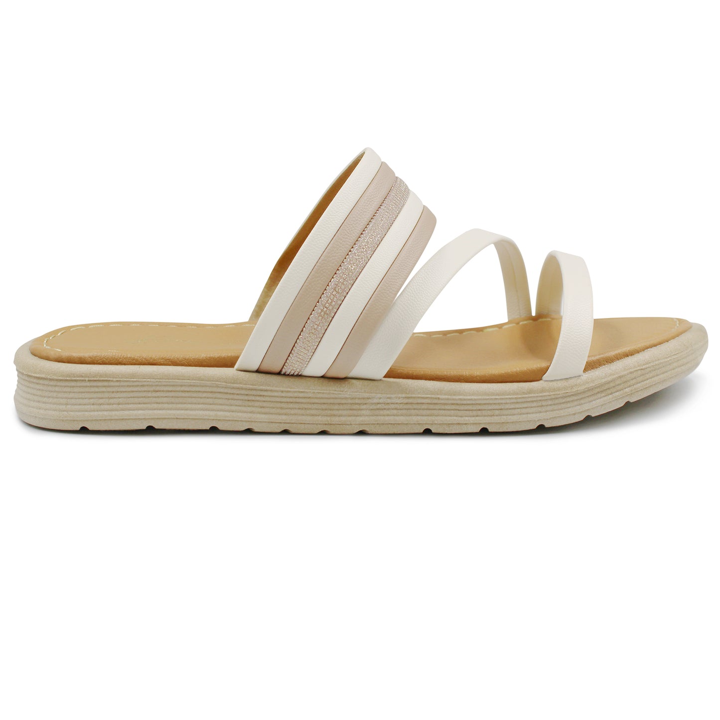 Sandalias Been Class para dama color blanco - 19022