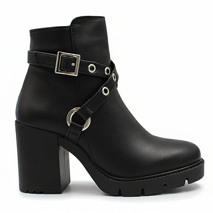 Bota para dama con arnes decorativo - Been class 19693