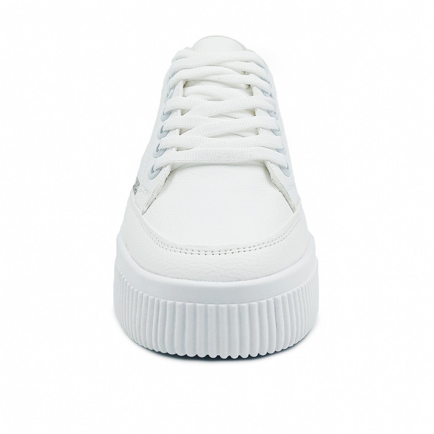 Tenis con pedrería plateada BERLIN para dama - kk778202