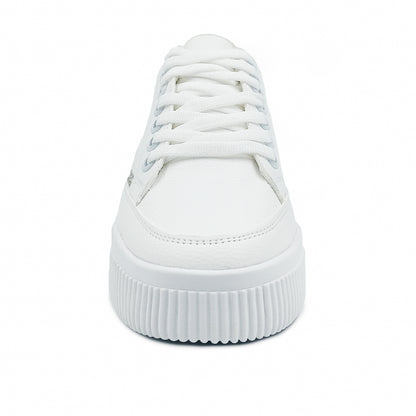 Tenis con pedrería plateada BERLIN para dama - kk778202