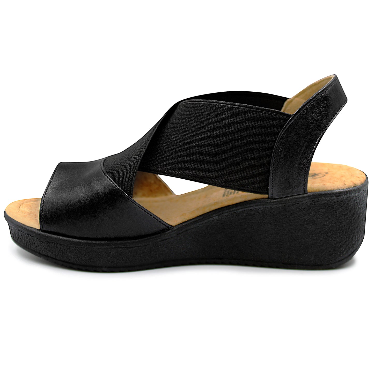 Sandalias para dama Bonatto de piel color negro - 201