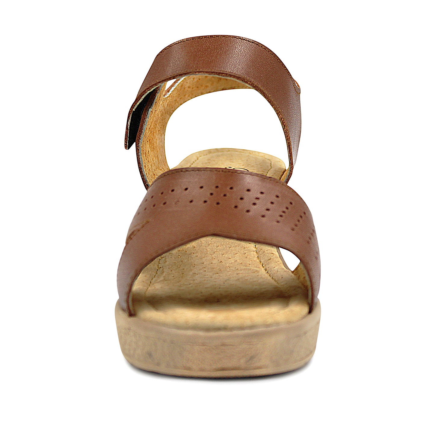 Sandalias de piel para dama Bonatto cogñac - 222