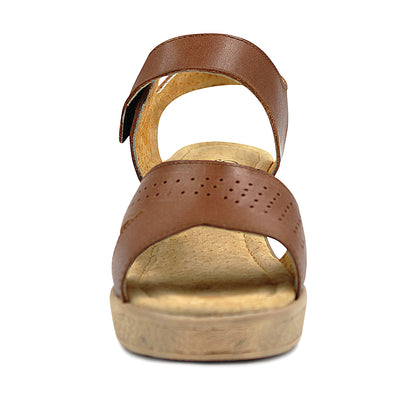 Sandalias de piel para dama Bonatto cogñac - 222