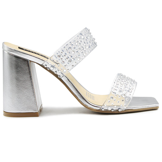 Tacones BOULLEVARD plateado para dama - BP127