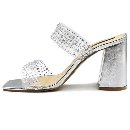 Tacones BOULLEVARD plateado para dama - BP127