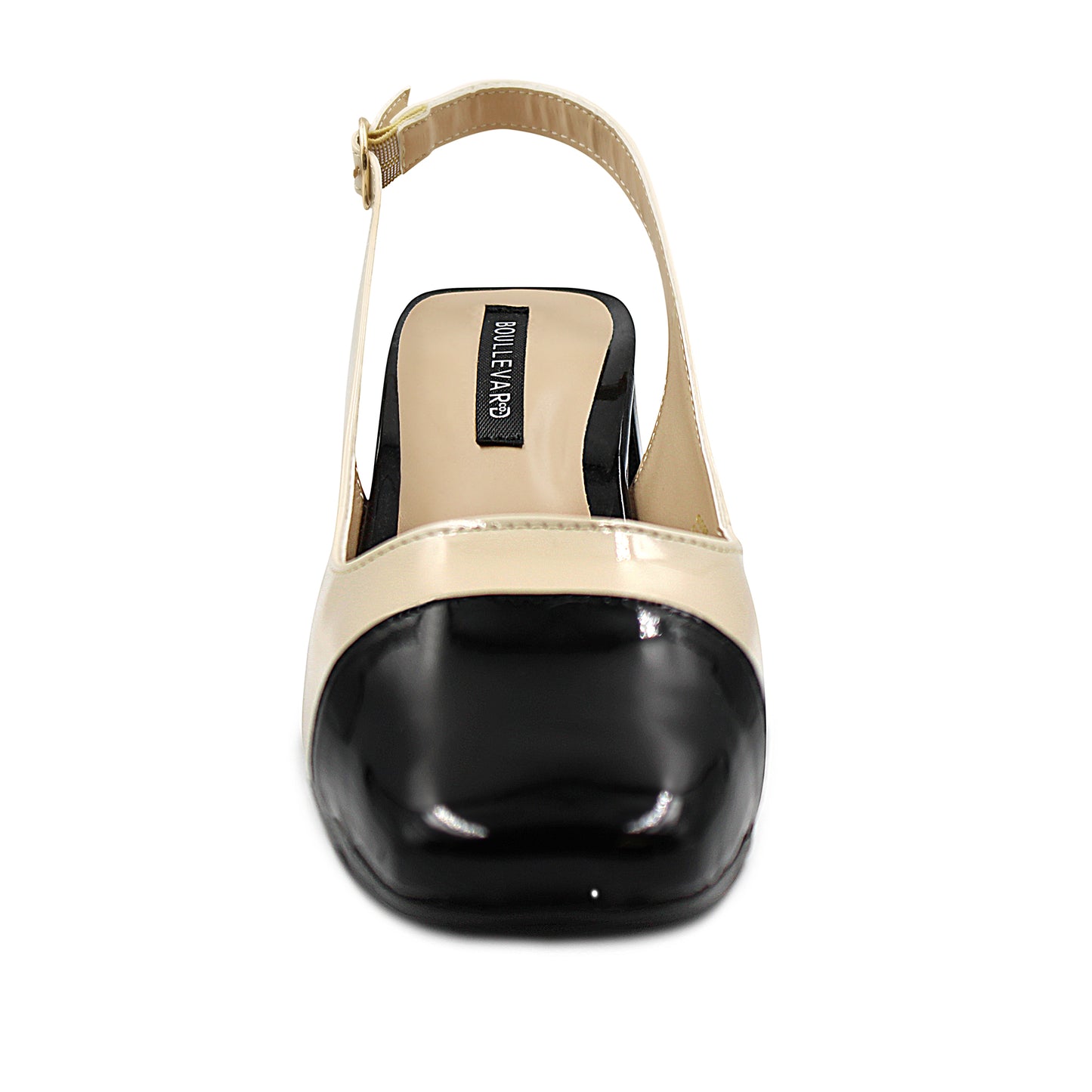 Tacones BOULLEVARD bicolor textura  charol  para dama - SC5093