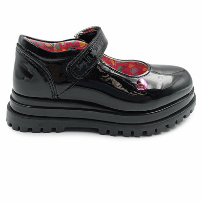 Zapatos escolares Distroller de charol con correa para niña - 967085A