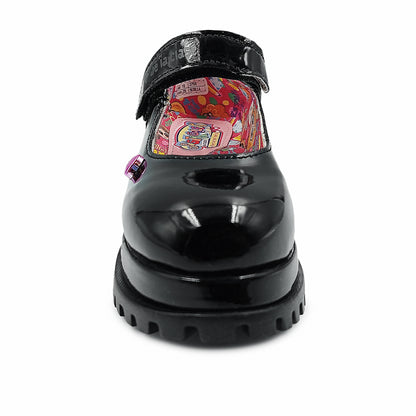 Zapatos escolares Distroller de charol con correa para niña - 967085A