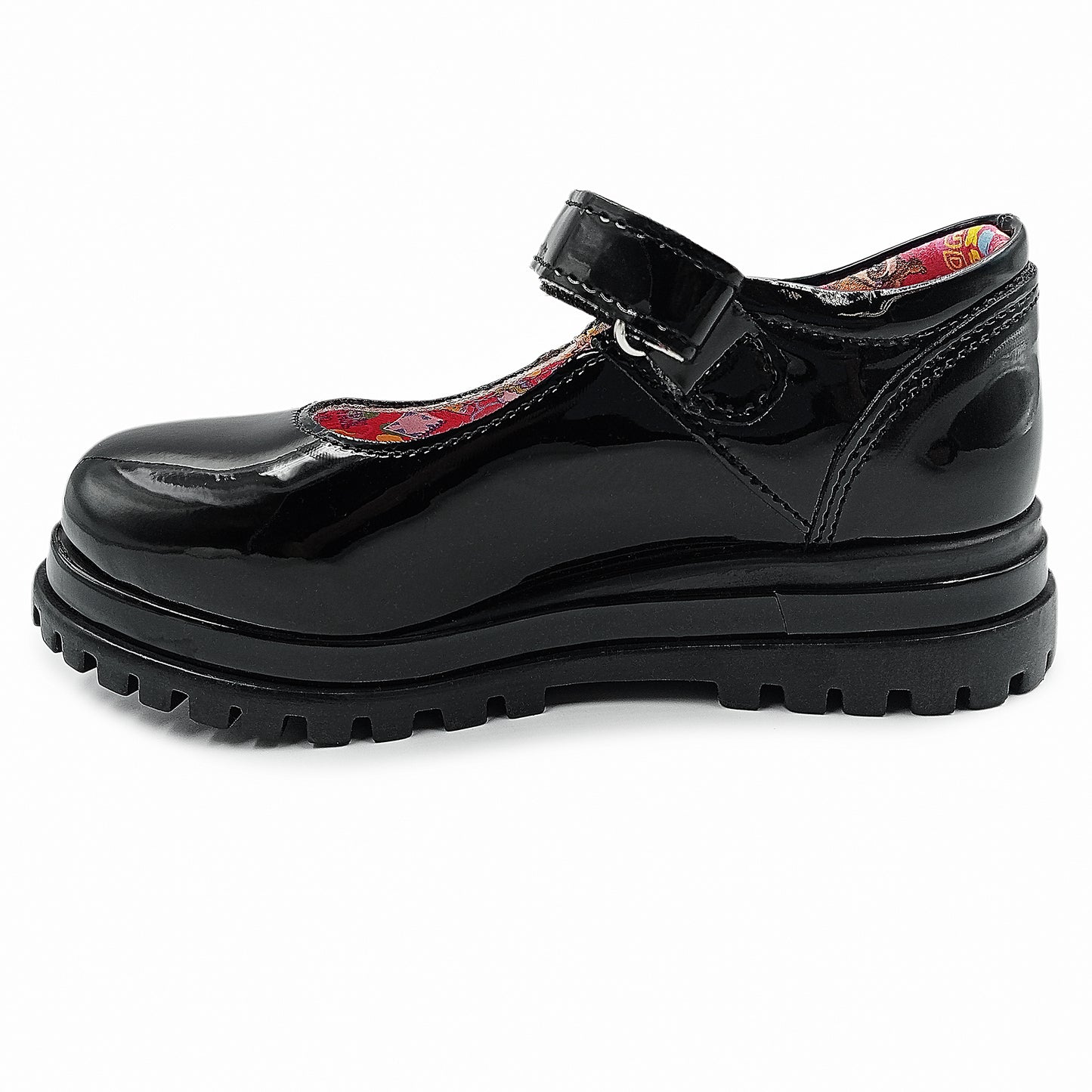 Zapatos escolares Distroller de charol con correa para niña - 967085A