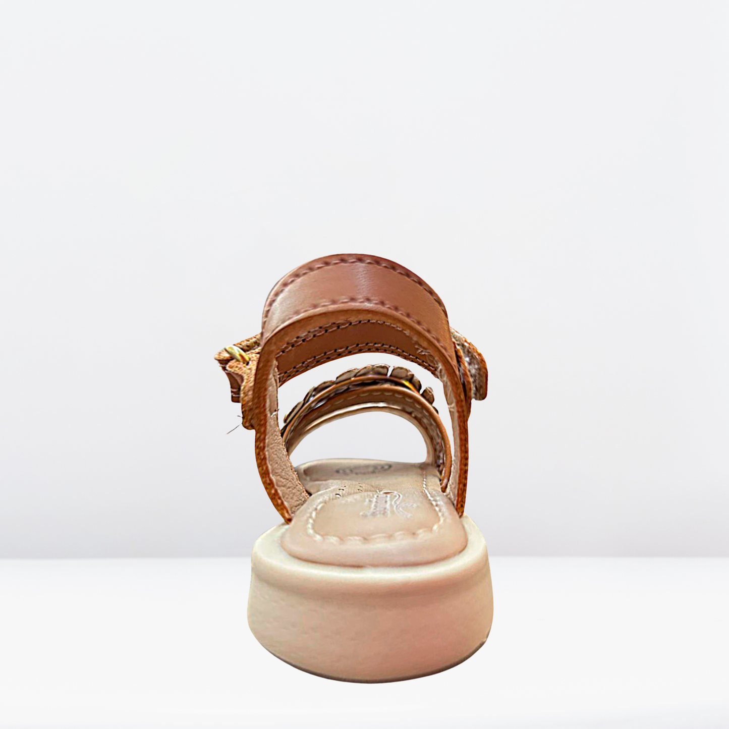 Sandalias para niña con detalles de flores-BM1092