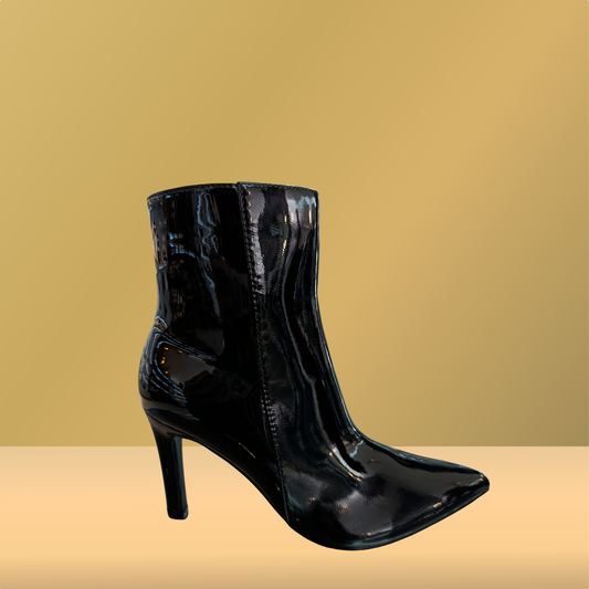 Botas de tacon en charol negro para dama - Berlin - 91303301