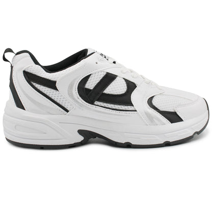 Tenis  Panam  para dama blanco con negro - 010878-0016