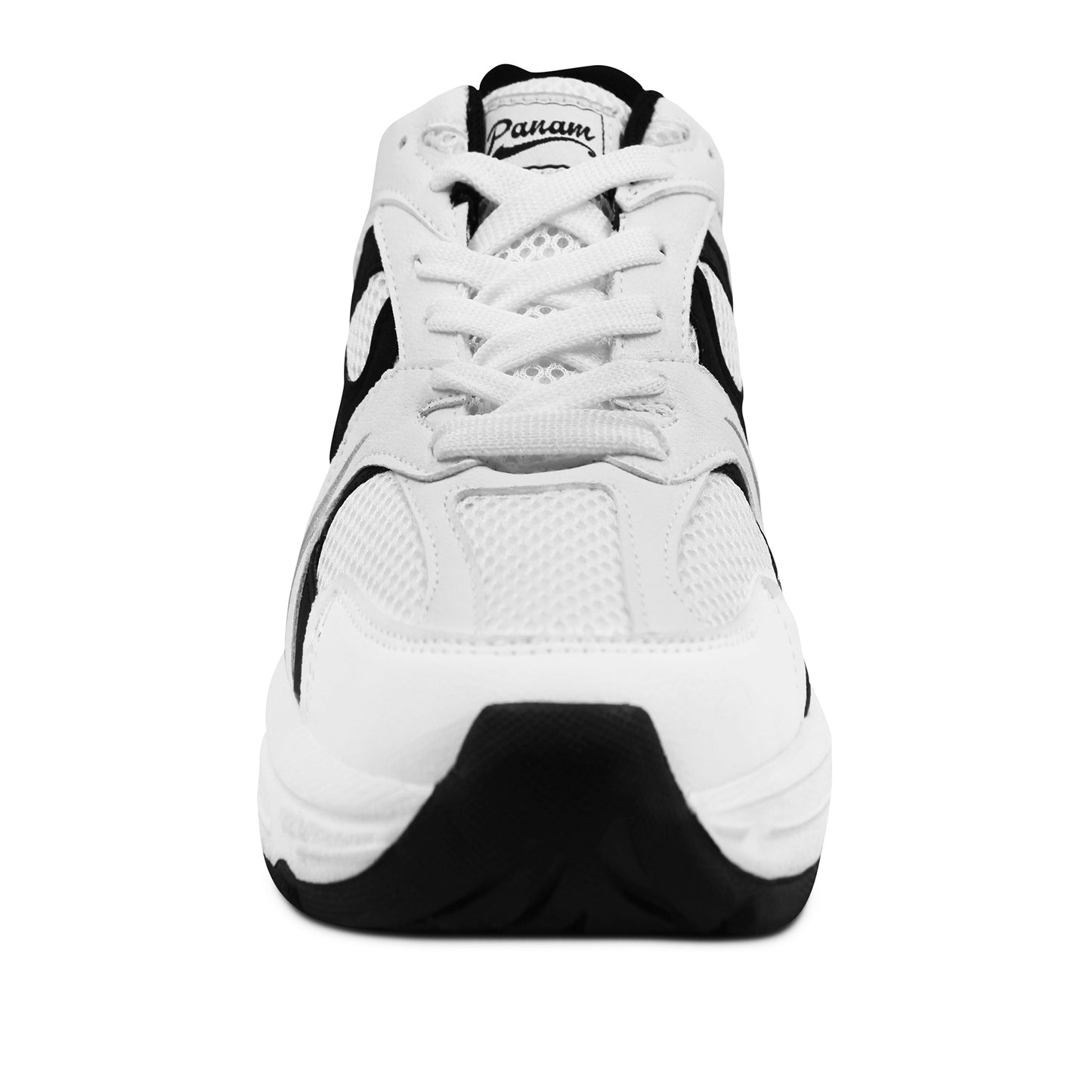 Tenis  Panam  para dama blanco con negro - 010878-0016