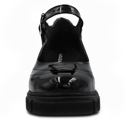 Zapato Escolar Tipo Mary Jane con Plataforma Gruesa-5501