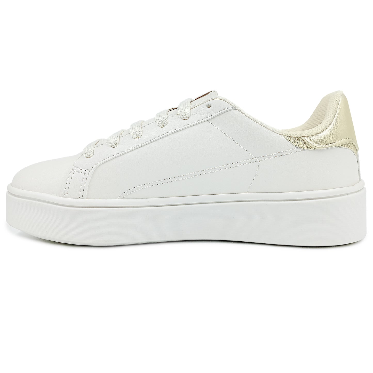 Tenis NEOSPORT blanco con dorado para dama - 2012