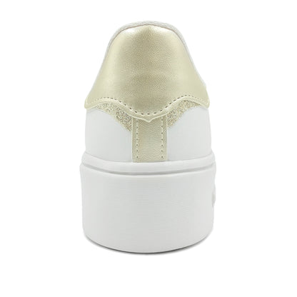 Tenis NEOSPORT blanco con dorado para dama - 2012