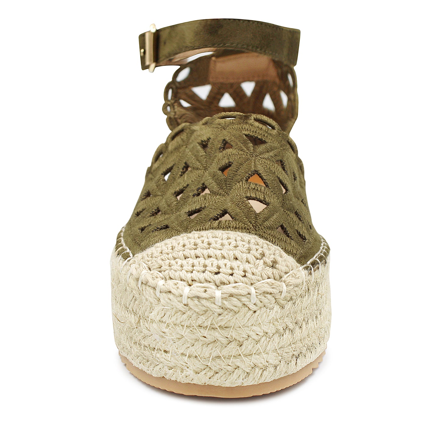 Sandalias verde militar para Dama Ozono- 671501