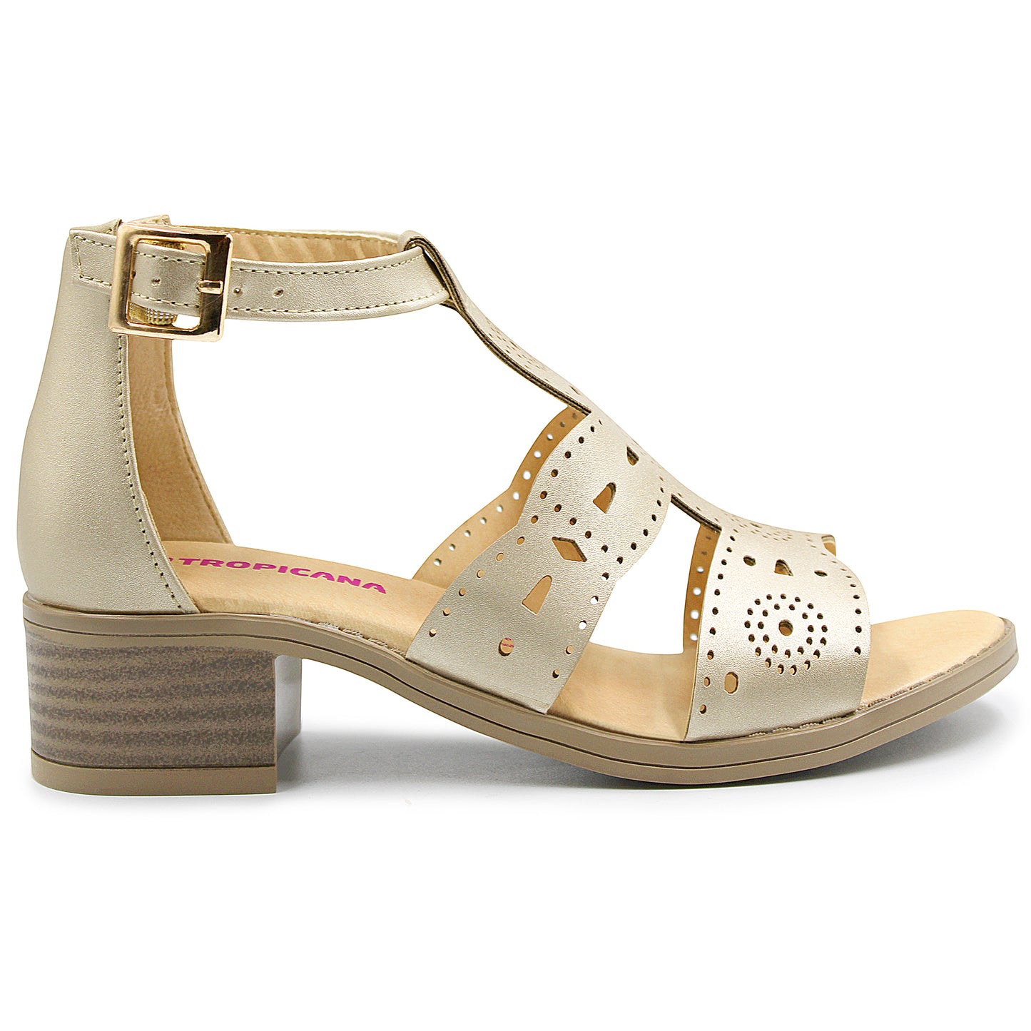 Sandalias TROPICANA para  niña y dama color oro - 340010
