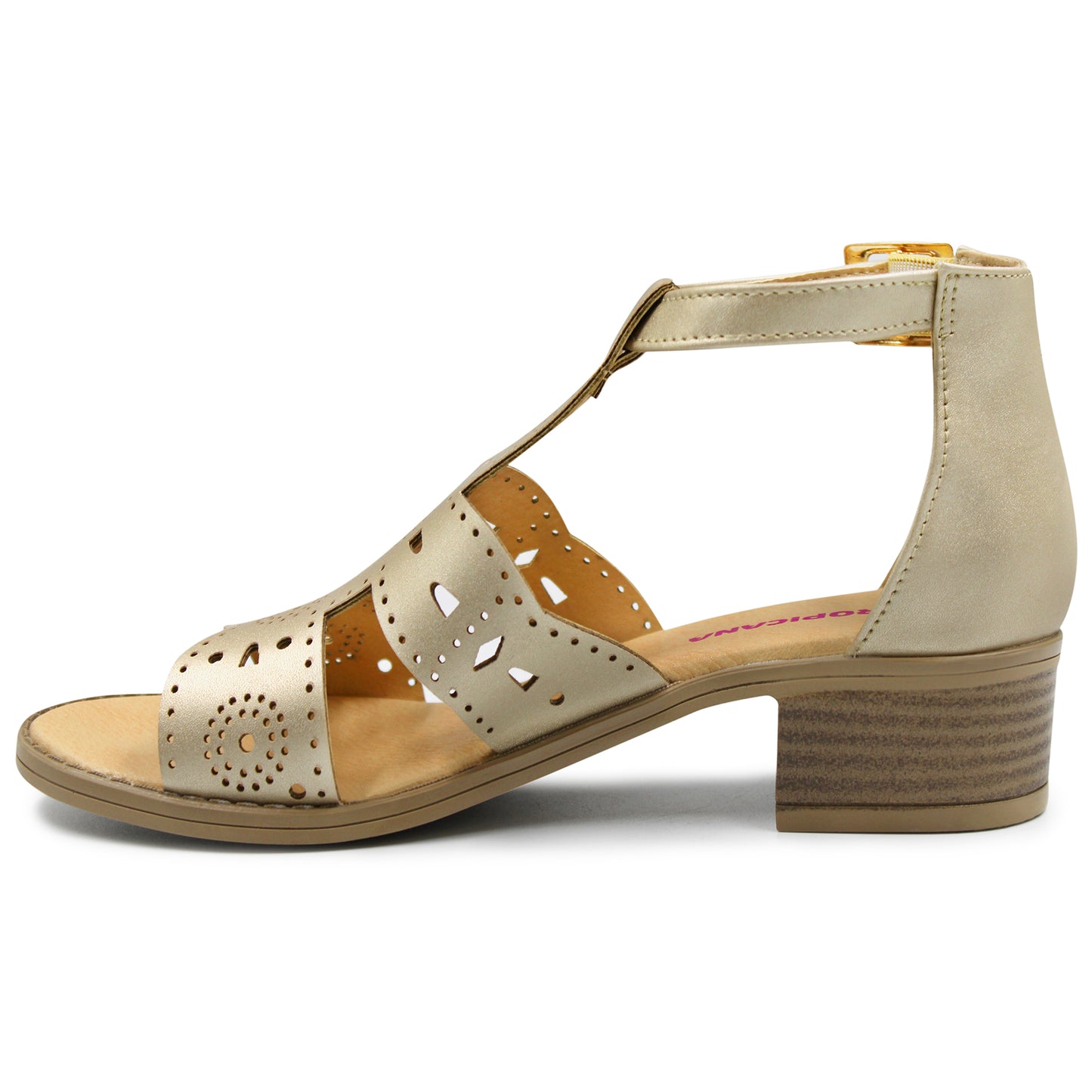 Sandalias TROPICANA para  niña y dama color oro - 340010