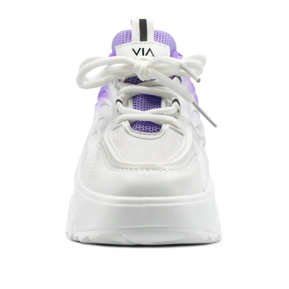 Tenis lila degradado para dama Via Urbana - 6281