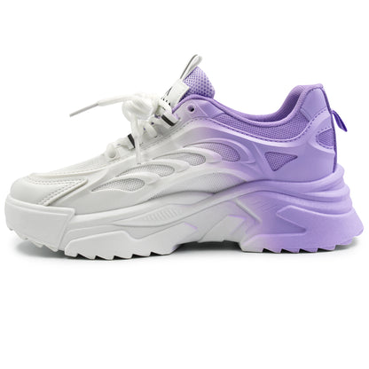 Tenis lila degradado para dama Via Urbana - 6281
