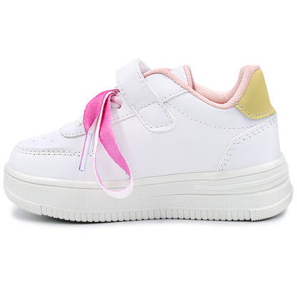 Tenis para niña Viri y Tony con agujetas rosas - 280